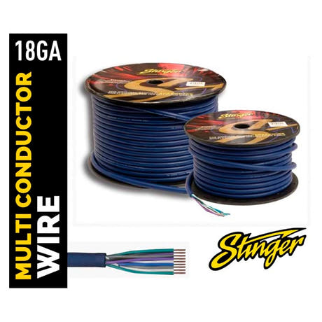 Stinger 9-ledad högtalarkabel 76,2m rulle