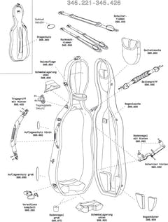 GEWA Cellosfodral Idea Original Carbon 2.9 - Sidohandtag