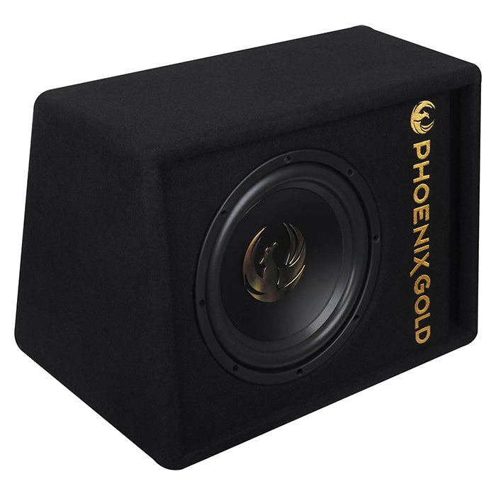 Phoenix Gold 10" aktiv sub med kablar och fjärrkontroll