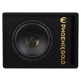 Phoenix Gold 10" aktiv sub med kablar och fjärrkontroll
