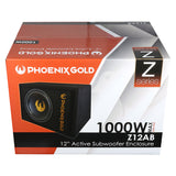 Phoenix Gold 12" aktiv sub med kablar och fjärrkontroll