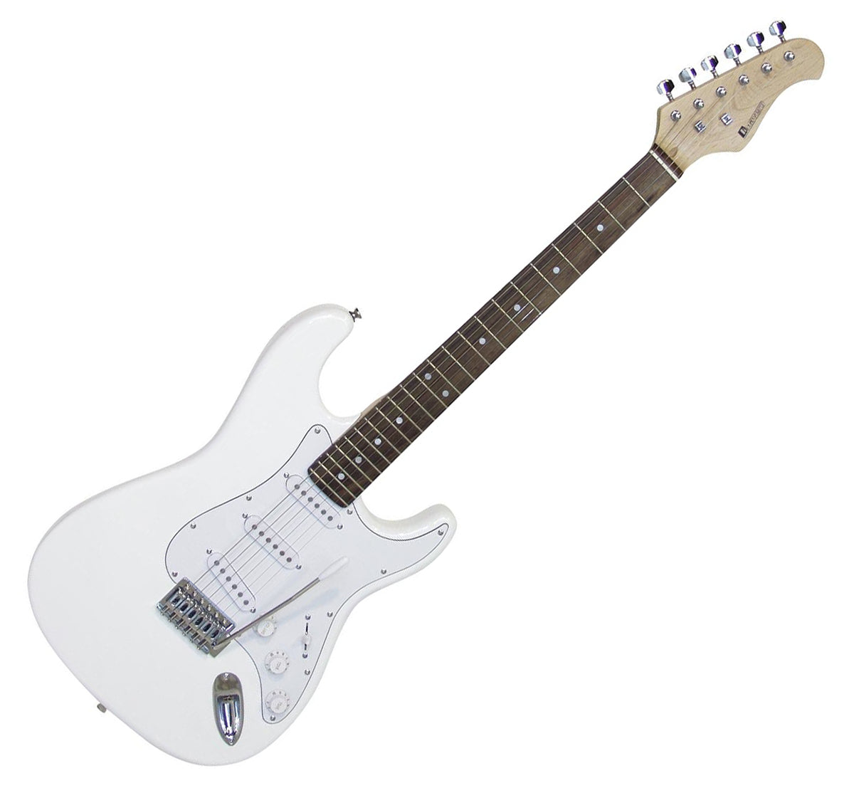 DiMavery ST-203 elgitarr (vit)