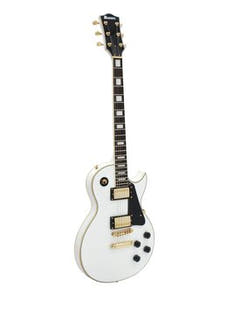 DiMavery LP -520 Elgitarr, Vit / Guld