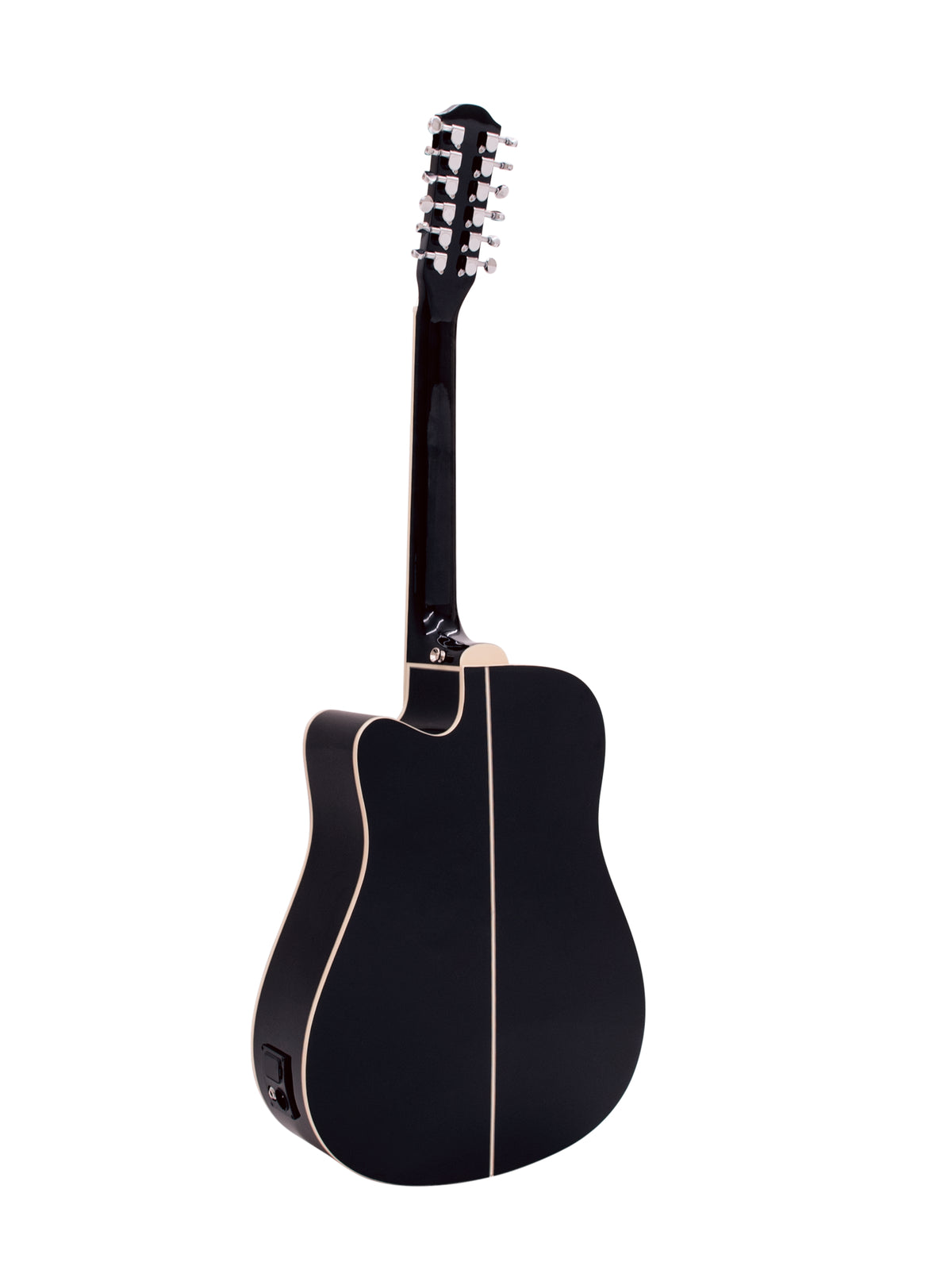 DiMavery DR-612 Western Guitar 12-strängad - Svart