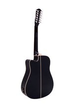 DiMavery DR-612 Western Guitar 12-strängad - Svart