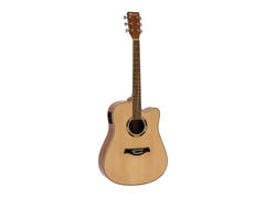DiMavery JK-500 västerländsk gitarr - naturlig