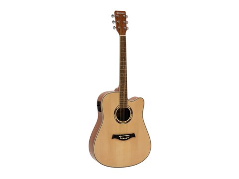 DiMavery JK-500 västerländsk gitarr - naturlig