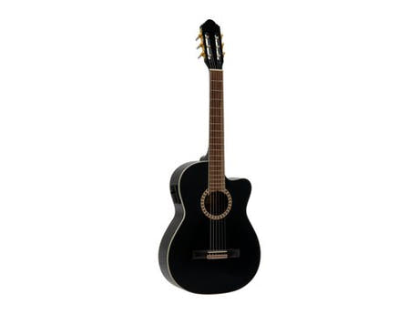 DiMavery CN-600E klassisk gitarr, svart