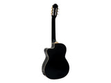 DiMavery CN-600E klassisk gitarr, svart