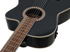 DiMavery CN-600E klassisk gitarr, svart