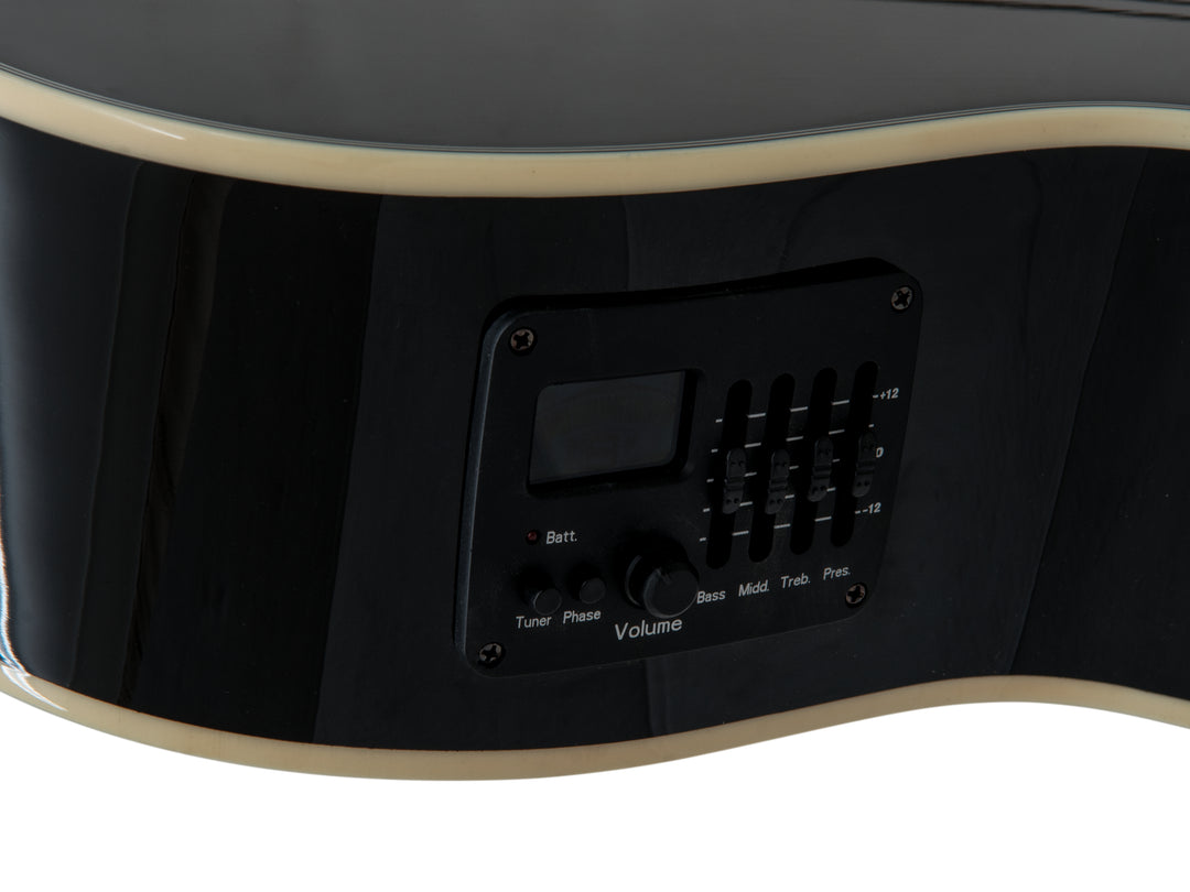 DiMavery CN-600E klassisk gitarr, svart