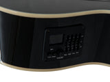 DiMavery CN-600E klassisk gitarr, svart