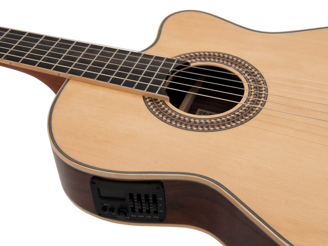 DiMavery TB-100 klassisk gitarr, naturlig