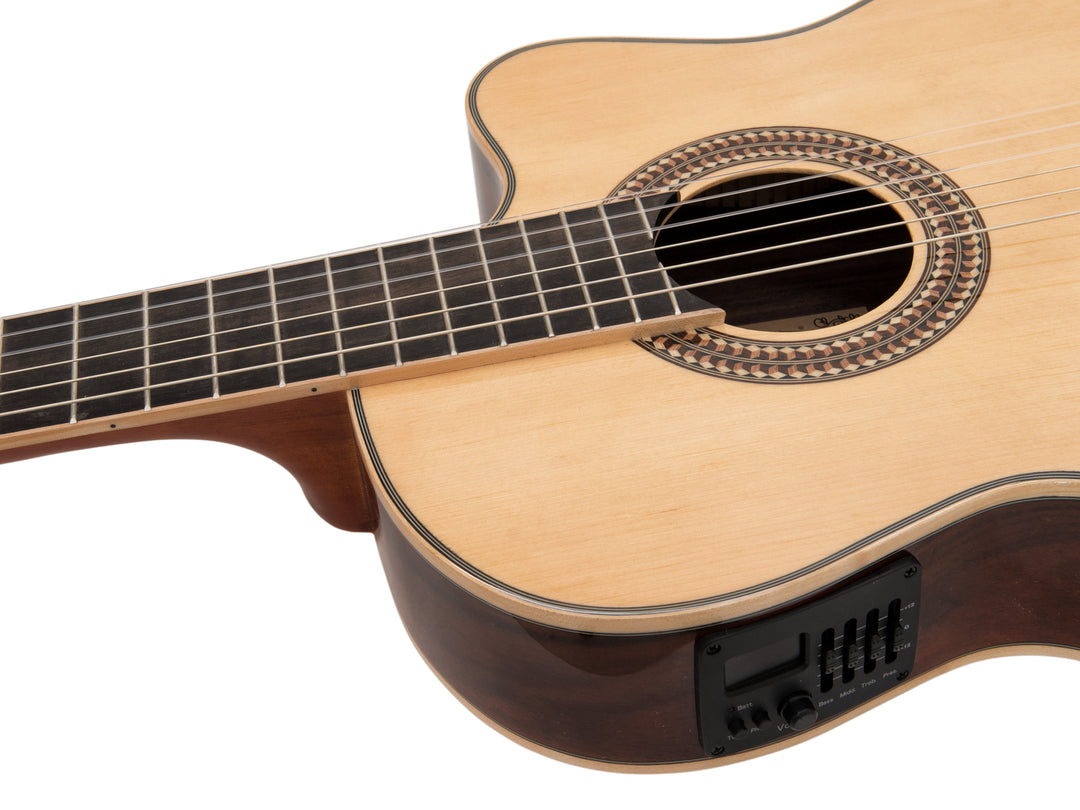 DiMavery TB-100 klassisk gitarr, naturlig