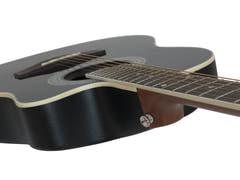 DiMavery RB-300 Roundback Gitarr - Sort