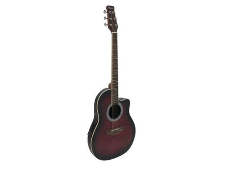 DiMavery RB-300 Roundback Gitarr - Röd