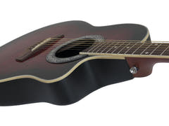 DiMavery RB-300 Roundback Gitarr - Röd