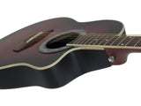 DiMavery RB-300 Roundback Gitarr - Röd