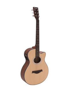 DiMavery AW-400 västerländsk gitarr - naturlig