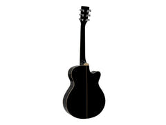 DiMavery AW-400 Western Guitar LH - Sort