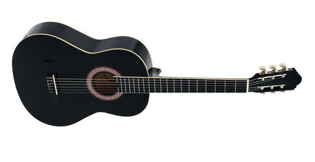 DiMavery AC-303 klassisk spansk gitarr 4/4 (svart)