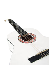 DiMavery AC-303 klassisk gitarr, vit