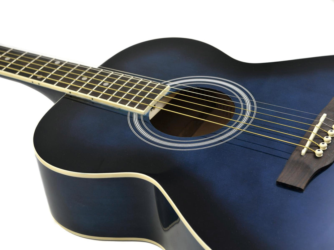 DiMavery AW-303 Western Guitar - Blue Burst