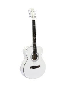 DiMavery AW-303 Western Gitarr - Vit