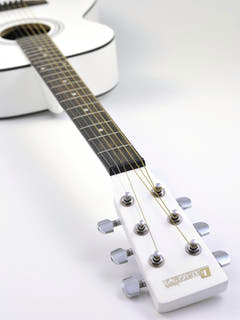 DiMavery AW-303 Western Gitarr - Vit