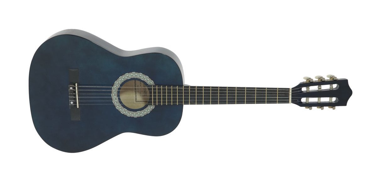 DiMavery AC-303 klassisk spansk gitarr 3/4 (blå)