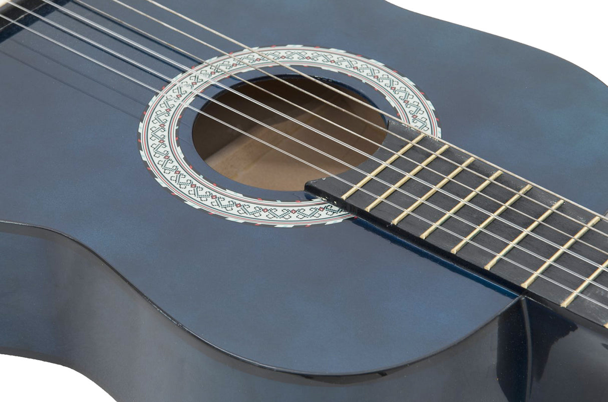 DiMavery AC-303 klassisk spansk gitarr 3/4 (blå)
