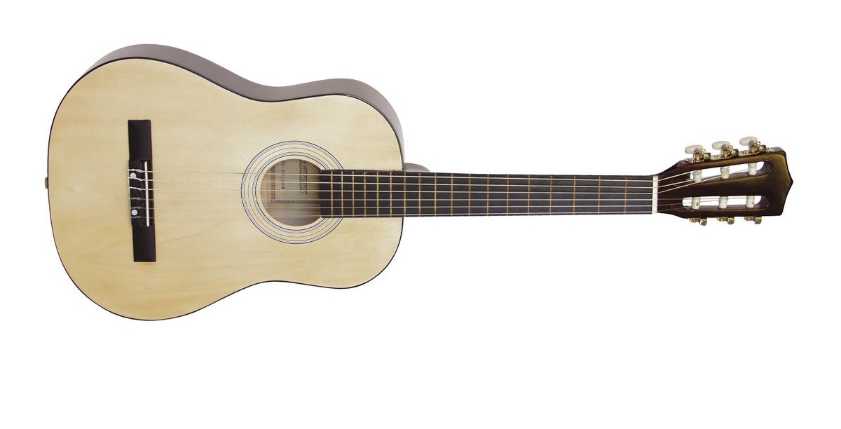 DiMavery AC-303 klassisk spansk gitarr 1/2 (naturlig)