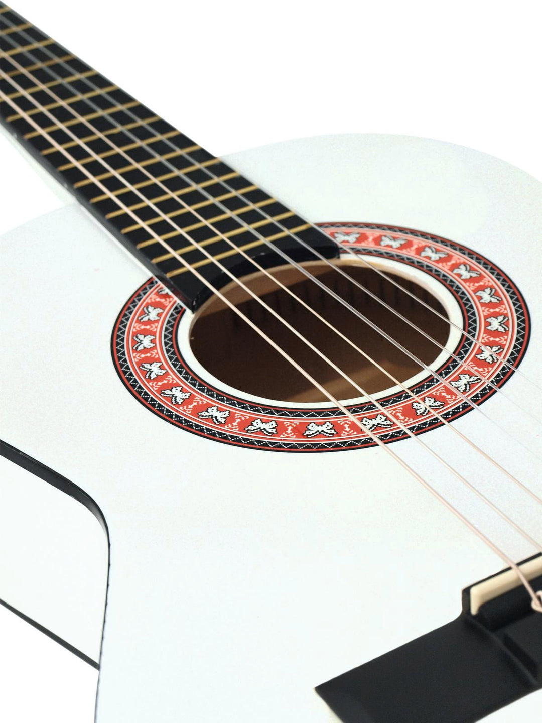 DiMavery AC-303 Klassisk Gitarr 1/2, Vit