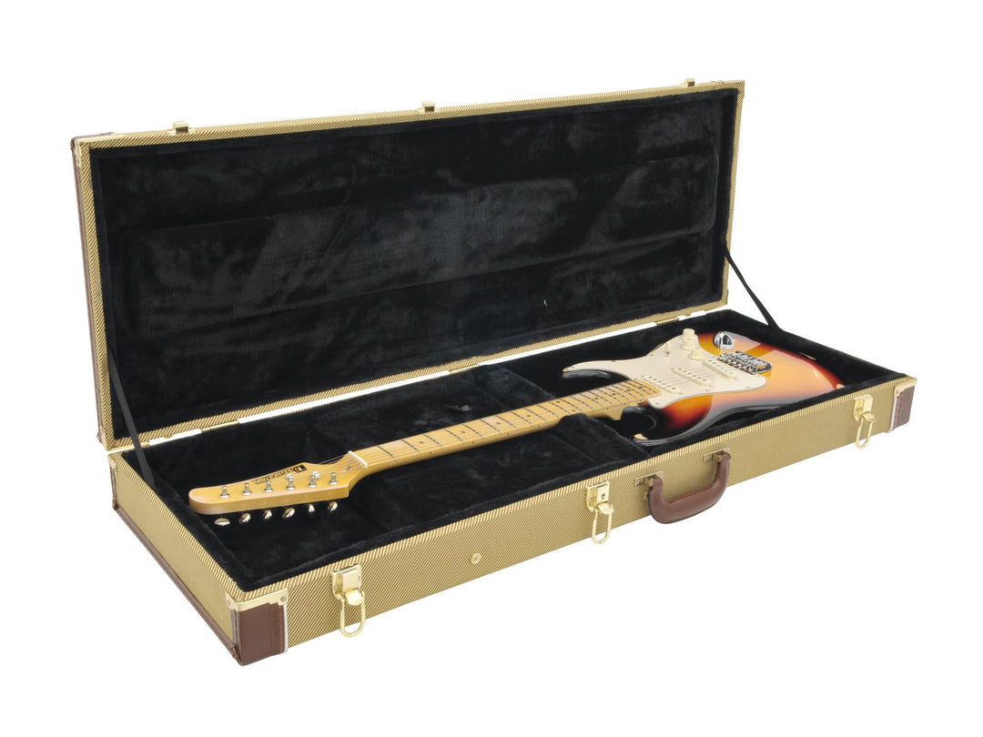 DiMavery Flightcase för elgitarr, tweed