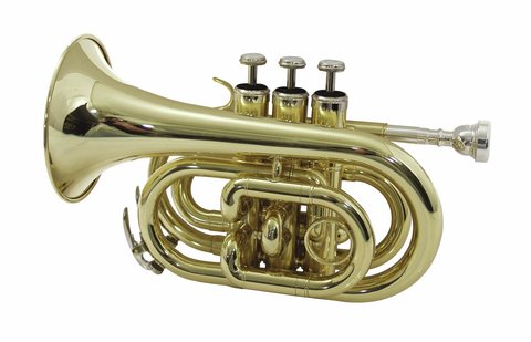 DiMavery TP-300 Bb ficktrumpet, guld