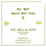 Hill E-sträng till fioler, Gold, kula, tunn