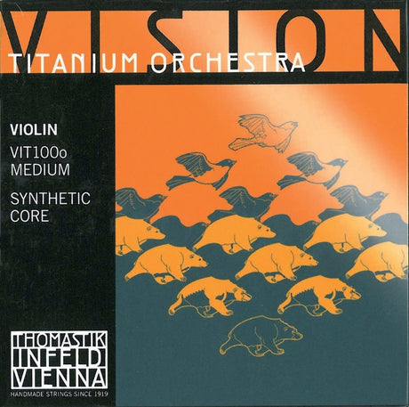 Thomastik-Infeld Fioler-strängar Vision Titanium orchestra syntetisk kärna - Medium (VIT02o)