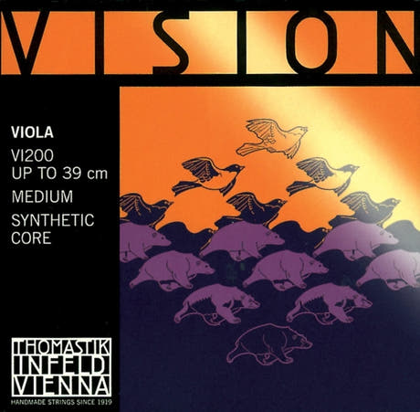 Thomastik-Infeld strängar för viola Vision syntetisk kärna – medium (VI200)