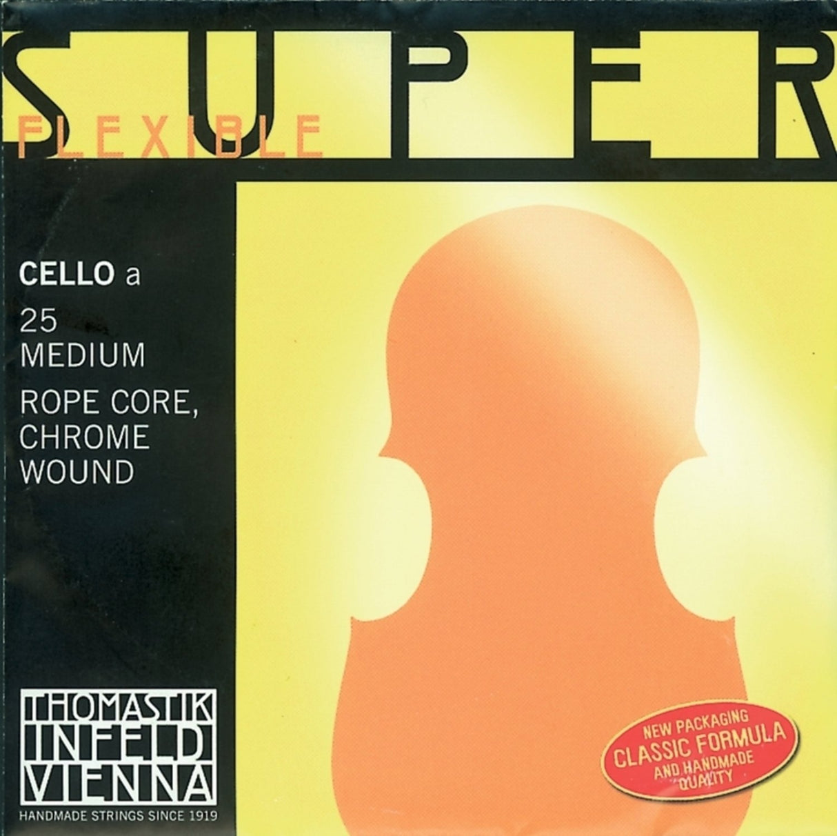 Thomastik-Infeld Cellos-strängar Superflexible vajerkärna - Medium (25)