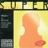Thomastik-Infeld Cellos-strängar Superflexible vajerkärna - Medium (25)