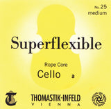 Thomastik-Infeld Cellos-strängar Superflexible flätad stålkärna - medium (28A)