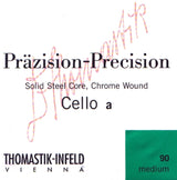 Thomastik-Infeld Cellos strängar Precision stål massiv kärna - mjuk (93w)