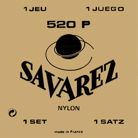 Savarez strängar för klassisk gitarr Traditional concert 520 - Set normal H/B2 + G3 w (520P)
