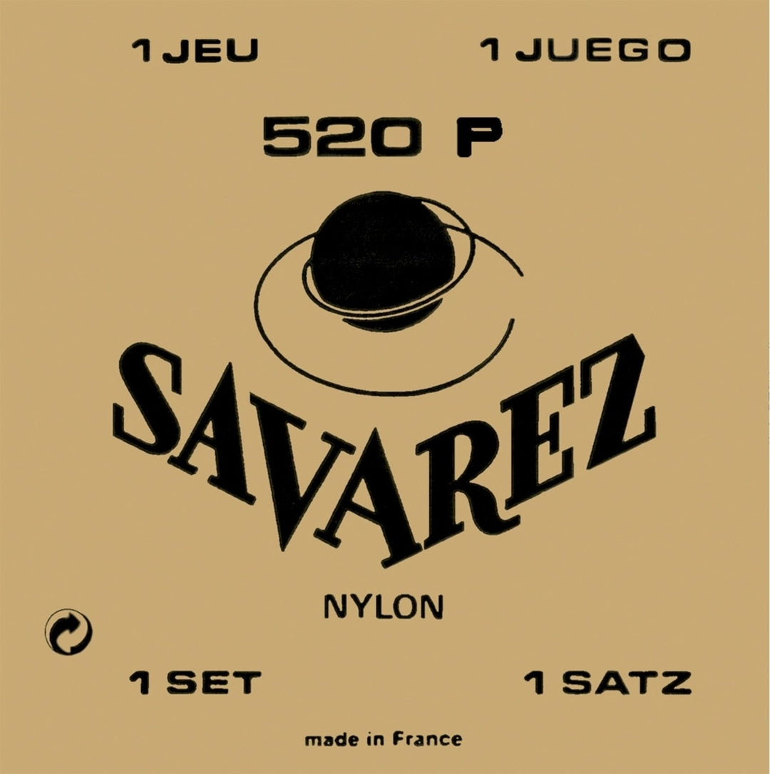 Savarez strängar för klassisk gitarr Traditional concert 520 - Set normal H/B2 + G3 w (520P)