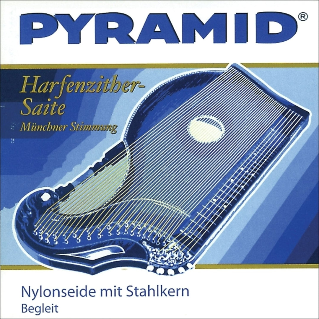 Pyramid-strängar för cittra i nylon/silke med stålkärna. Harp-/Air Zither – set (612/Ba)
