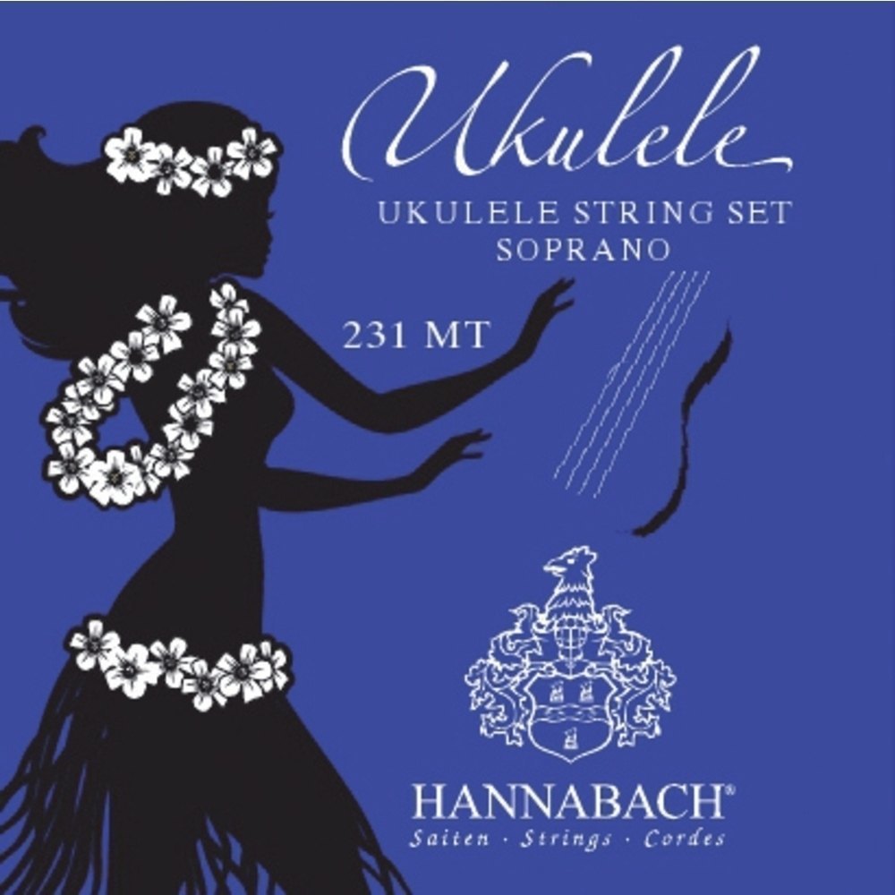 Hannabach 231 strängset till sopranukulele, europeisk stämning