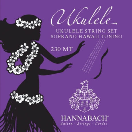 Hannabach 230 strängset för soprano-ukulele, hawaiiansk stämning
