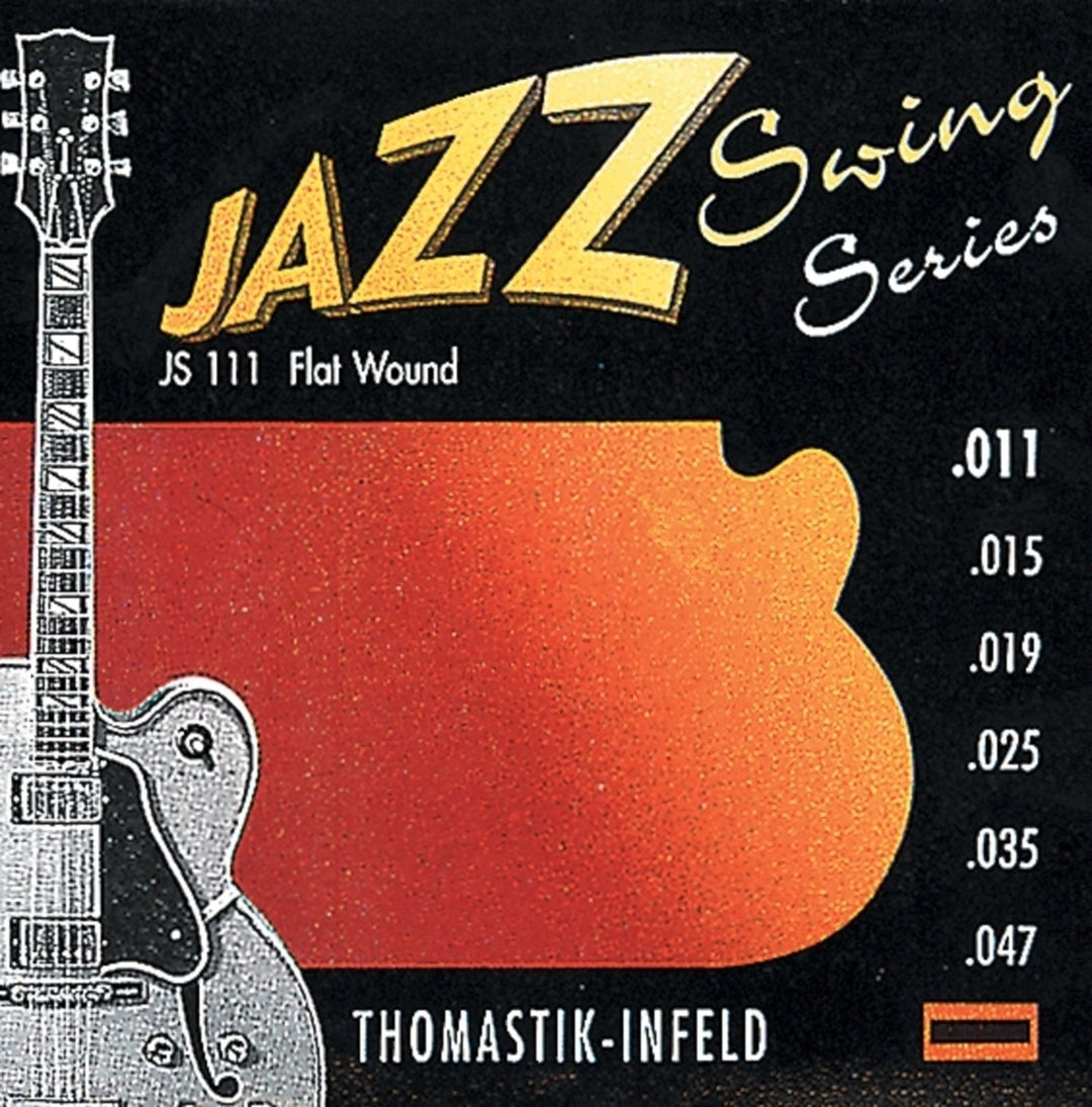 Thomastik-Infeld strängar för E-guitar Jazz Swing Series Nickel Flat Wound - set 011 flatwound (JS111)