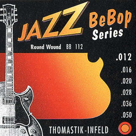 Thomastik-Infeld strängar för elgitarr Jazz BeBob-serien nickelrundlindade – set 012rw (BB112)
