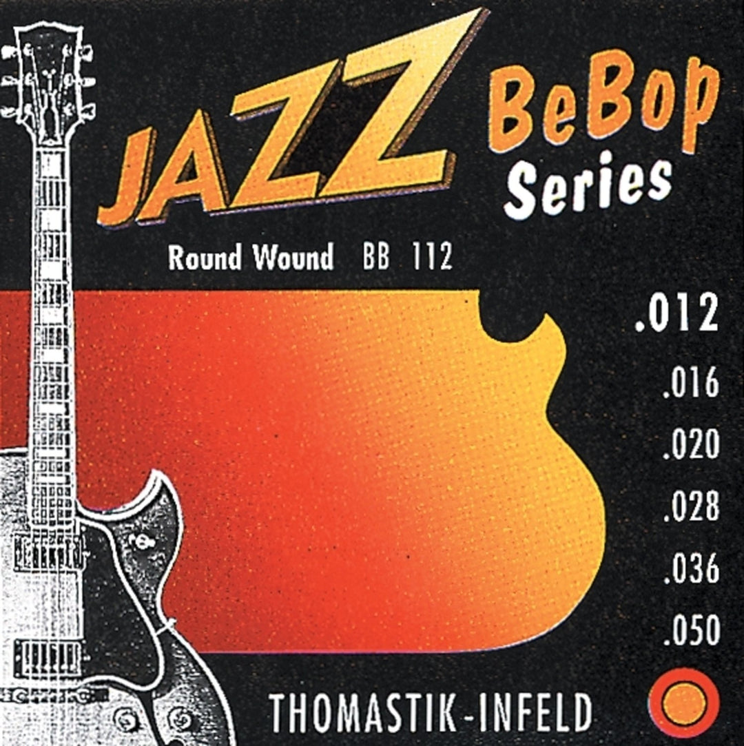 Thomastik-Infeld strängar för elgitarr Jazz BeBob-serien nickelrundlindade – set 012rw (BB112)